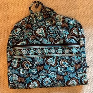 Vera Bradley Brown and Blue Paisley Garmet bag